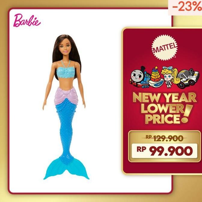 Siap Kirim Barbie Dreamtopia Mermaid Blue Brunette Boneka Duyung Anak Perempuan