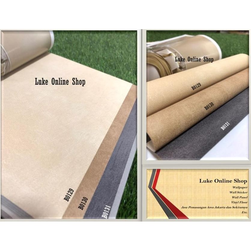 Wallpaper Dinding Polos Motif Karpet Bulu Krem Coklat Minimalis Elegan