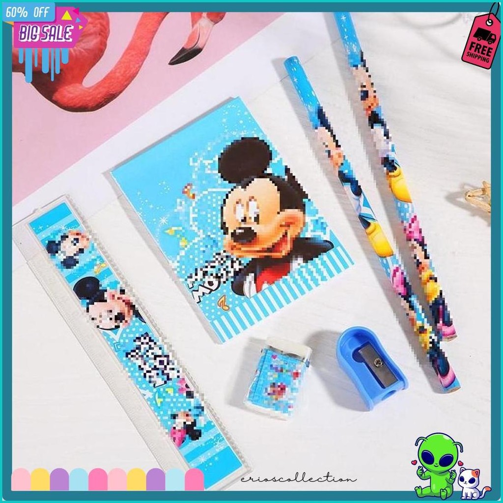 

T&Y Alat Tulis Set 6In1 Stationery Set Lucu Karakter Set Perlengkapan Alat Tulis Sekolah Anak-Anak Tk Terlaris! Produk Ini Banyak Dicari