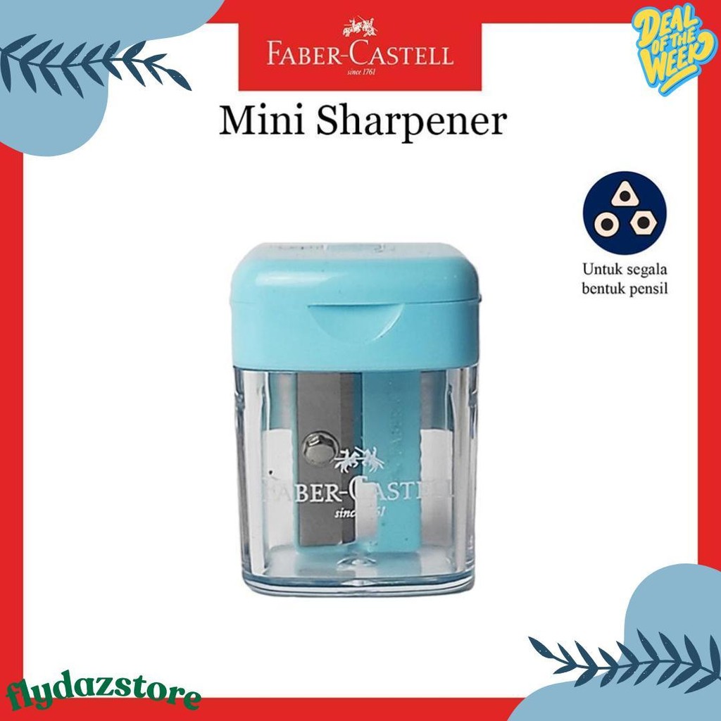 

Rautan Pensil Faber Castell / Sharpener Mini Box / Serutan 4 Warna Diskon Setengah Harga