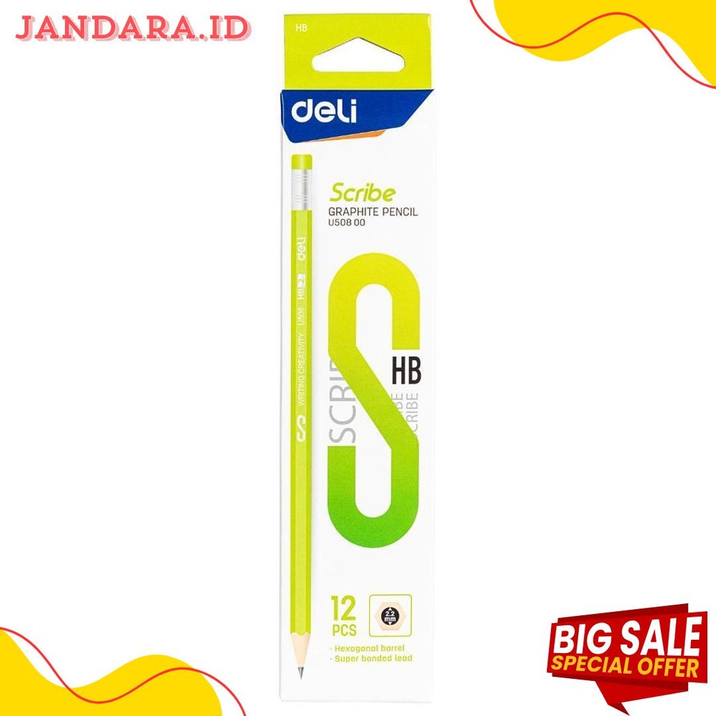 

Deli Pensil Hb / Graphite Pencil Isi 12 Dengan Penghapus Eu50800 Terlaris! Produk Ini Banyak Dicari