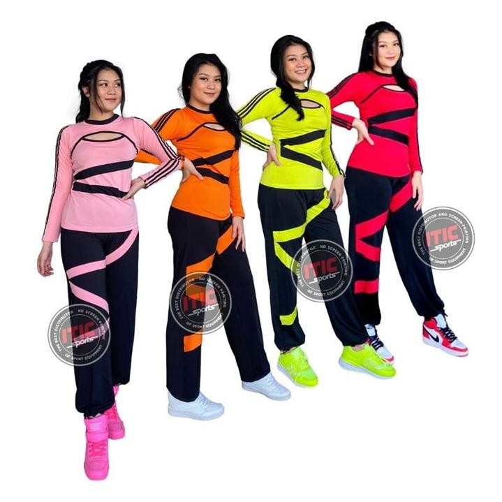 Baju Senam Aerobic Licra Import Lentur Nyaman