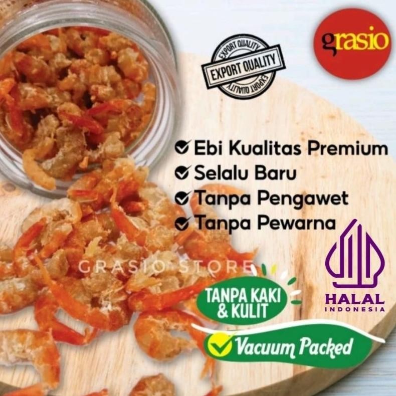 

Ebi udang kering kupas bersih PREMIUM 250 gr bersih tanpa kulit