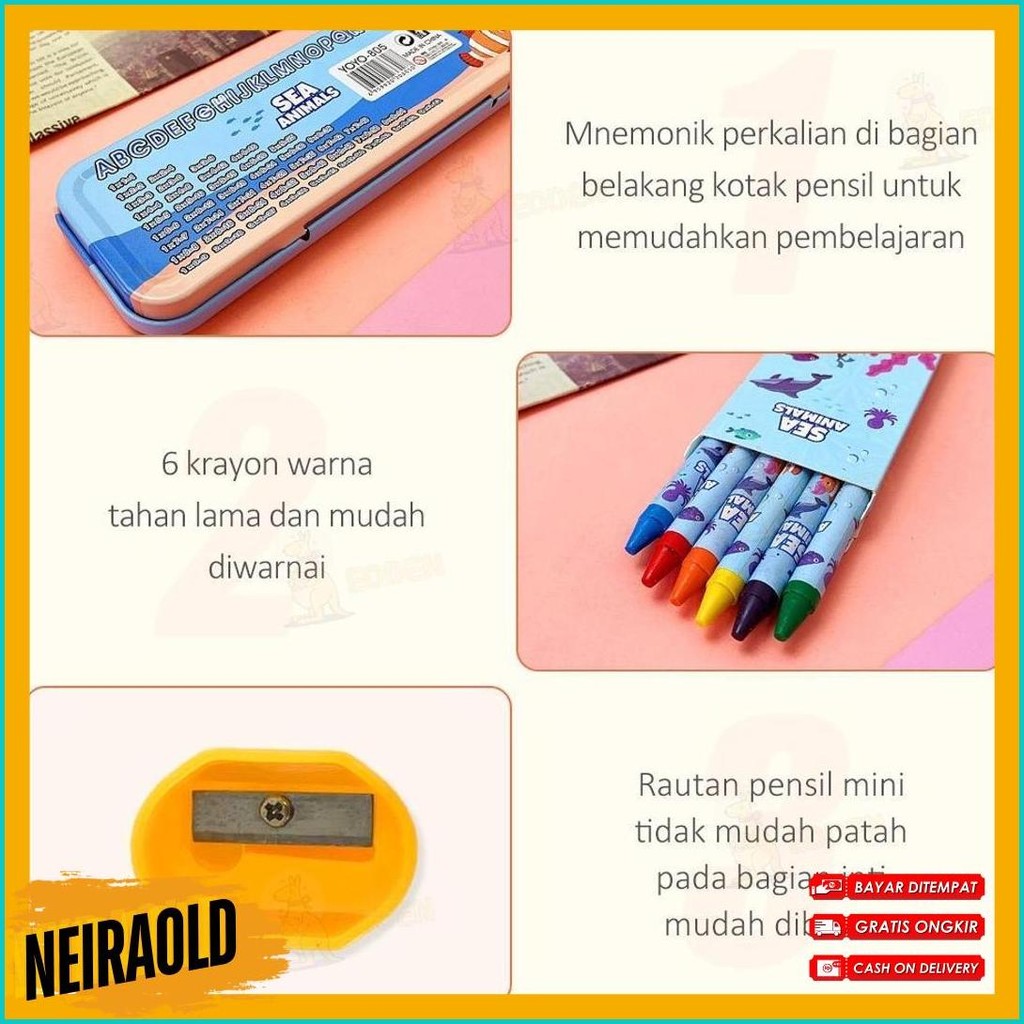 

Edden Stationary Hadiah Anak Set Kotak Pensil Anak Set Alat Tulis Kotak Pensil Anak Set Karakter Diskon