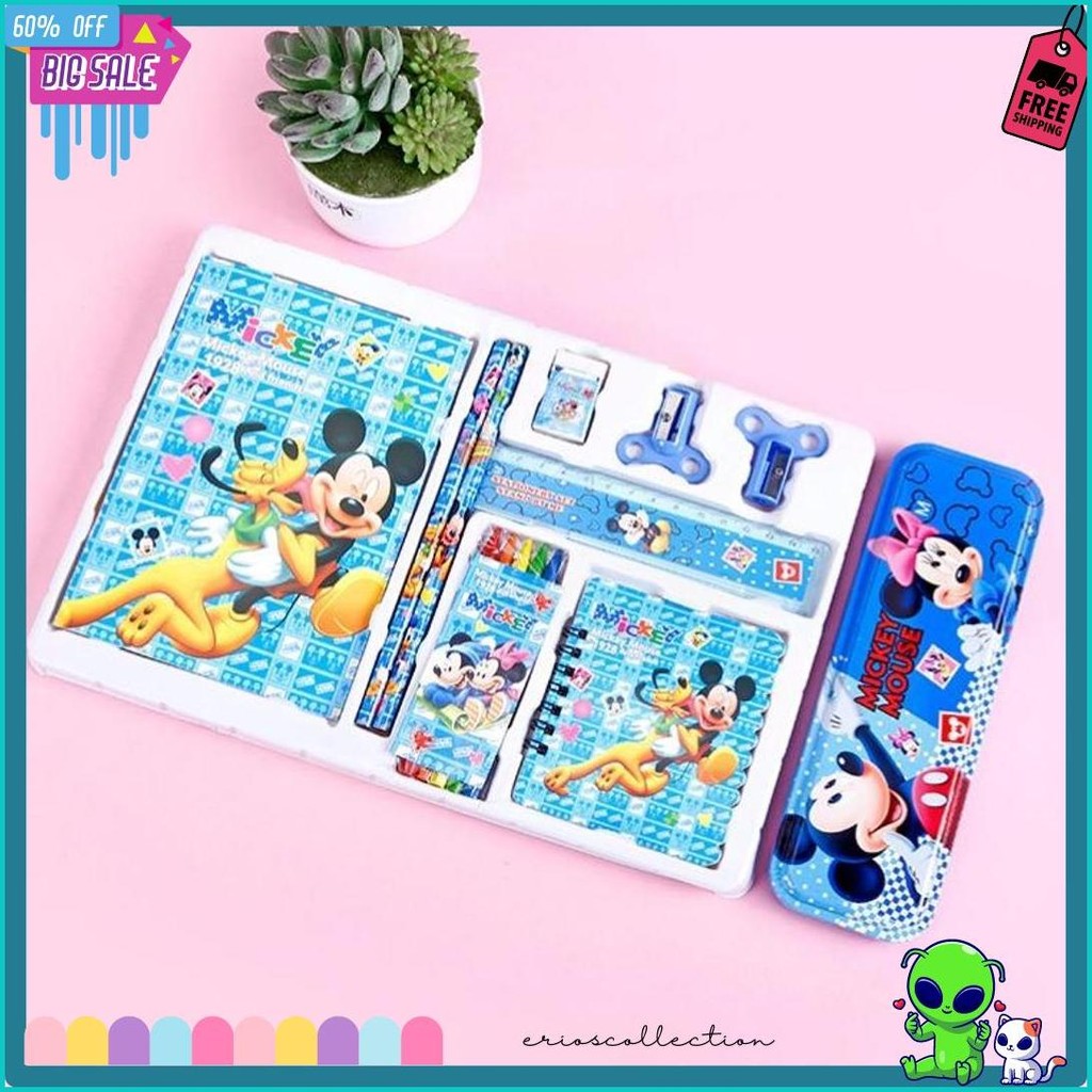 

Diskon Shop - S5982 Set Alat Tulis 8 In 1 / Set Alat Tulis Anak Motif Kartun / Set Alat Tulis 8 In 1 Lucu / Stationery Set 8 In 1 Lucu Diskon Setengah Harga