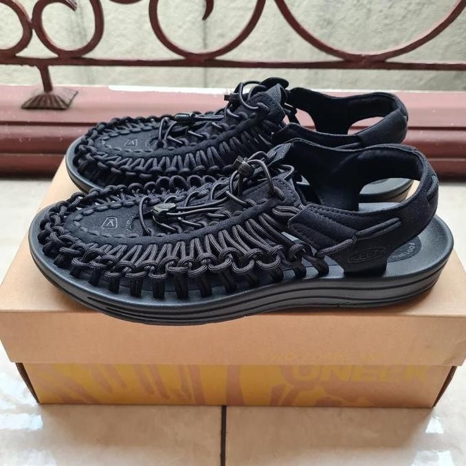 Terbaru Sandal Keen Uneek Men Black / Black Sandals Outdoor