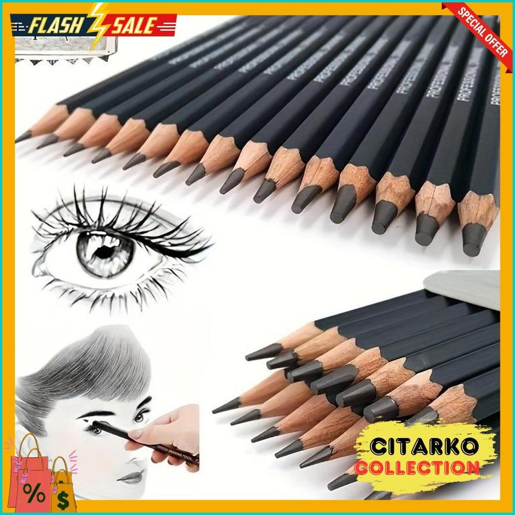 

12Pcs 2H-8B-Pensil Sketsa/Pensil Sketsa 1 Set/Pensil Menggambar/Set Pensil Sketsa/Pensil Khusus Menggambar Terlaris! Produk Ini Banyak Dicari