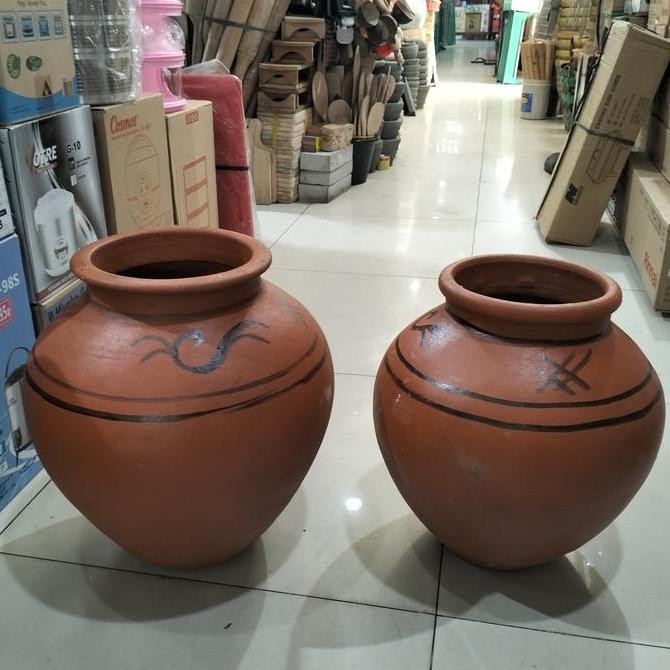 Gentong Tanah Liat Besar / Gentong Beras / Gentong Air 15 Liter