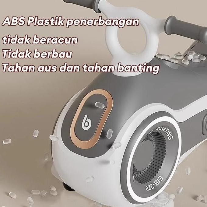 Ready stockMainan Anak Sepeda Balance bike Anak 1-6 Tahun Anak Antiguling Ayunan Mobil Bayi EJ