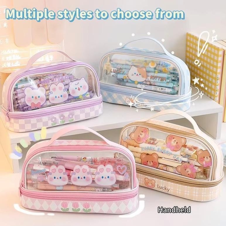 

Promo Gagalu Tempat Pensil Besar / Transparan Pvc Pencil Case / Tas Pensil Murid Lucu / Kotak Pensil Anak Aesthetics Diskon