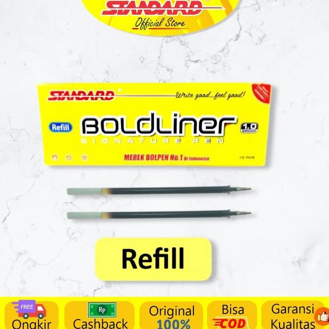 

STANDARD - REFILL PULPEN BOLDLINER 1.0 ( ISI PULPEN / PENA / BALLPOINT ) ORIGINAL DAN TERPERCAYA