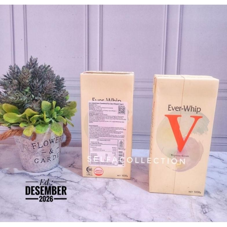 

Everwhip Ever Whip 1030gr Vegetable Cream Non Dairy Halal Nugi