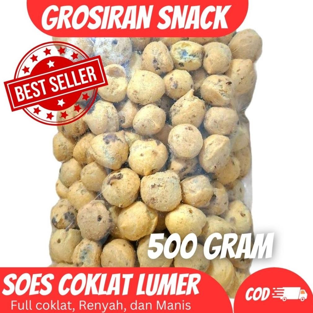 

COD Soes Coklat 500 GRAM/ Soes Isi Krim Coklat / Soes Viral Nugi
