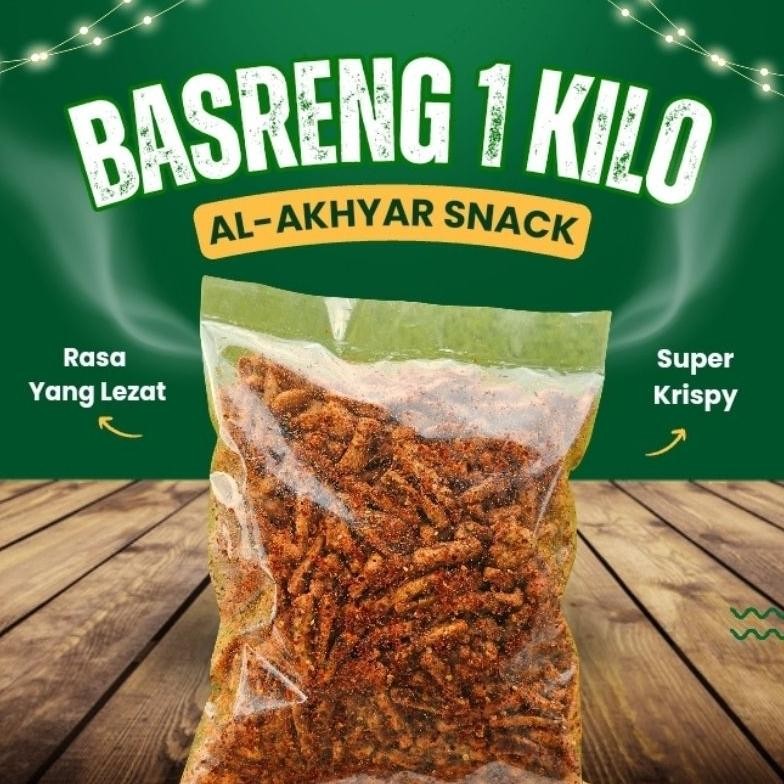 

Basreng Pedas Daun Jeruk viral 1kg Bumbu Melimpah Extra Pedas Daun Jeruk Nugi