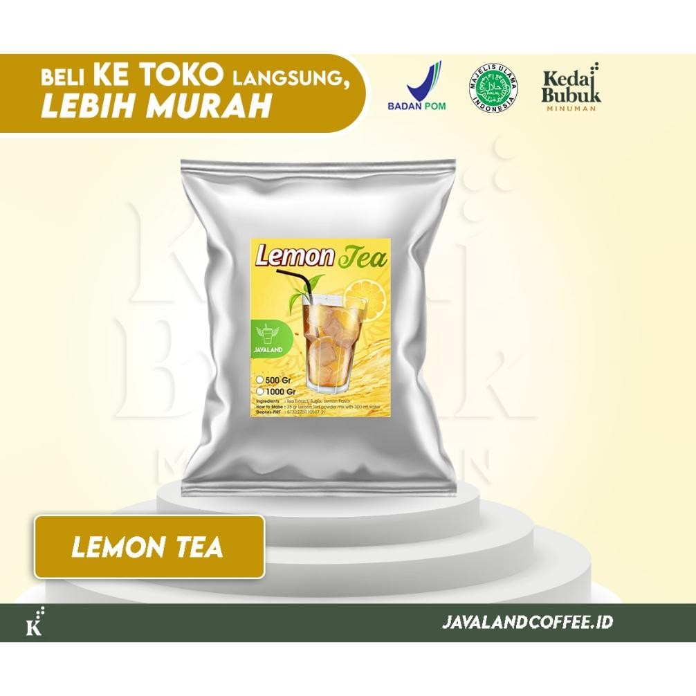 

Javaland Bubuk Minuman Varian Tea / Teh 1Kg | Rasa: Lemon Tea, Lychee / Leci Tea, Strawberry Tea, Mango / Mangga Tea | Flavour Tea Nugi