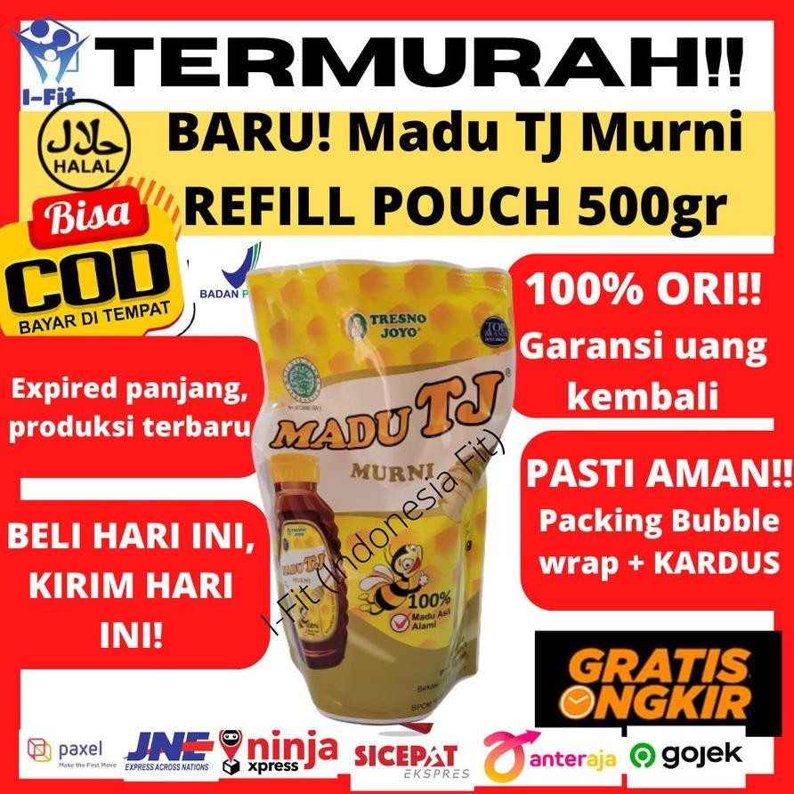 

Madu TJ Murni Pouch Refill 500 gram Tresno Joyo Original Termurah 500gr Nugi