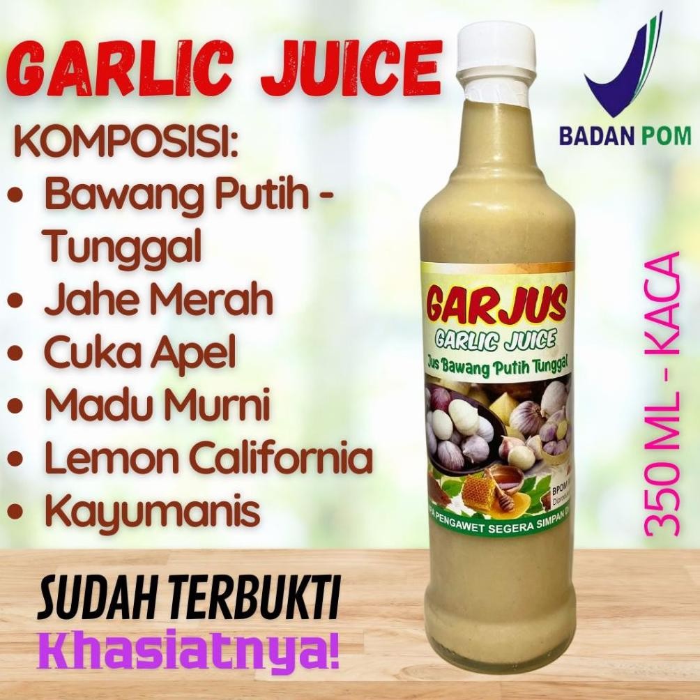 

BPOM JUS BAWANG PUTIH TUNGGAL, JAHE MERAH, LEMON, MADU MURNI, CUKA APEL, VARIAN KAYU MANIS DAN ORIGINAL | DARAH TINGGI, KOLESTEROL, ASAM URAT, MAAG, ASAM LAMBUNG, VERTIGO, GARJUS GARLIC JUICE Nugi