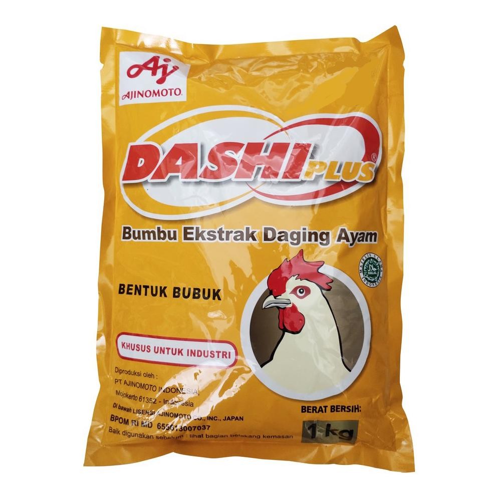 

Dashi plus Ayam Ajinomoto / Dashiplus Ayam / Bumbu Penyedap Rasa Ayam 1 kg Nugi