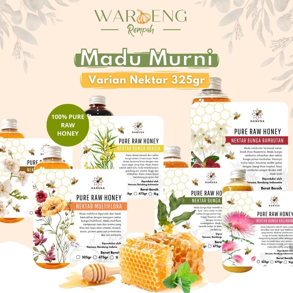 

Hanusa - 325gr Madu Murni Varian Raw Honey Asli / Waroeng Rempah Murah Nugi