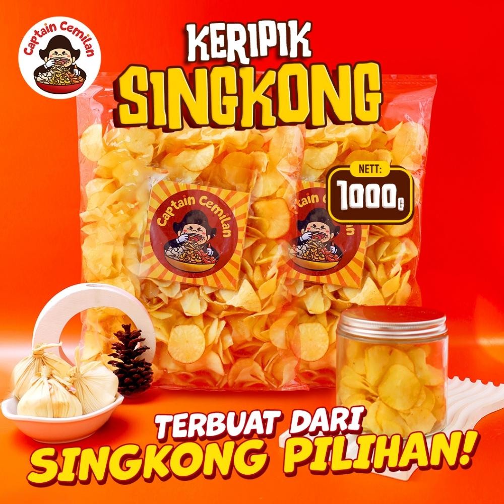 

Keripik Singkong Original 1Kilogram Keripik Singkong Asin Gurih Renyah Isi 1kg 1 Kilo cemilan snack snack kiloan Nugi