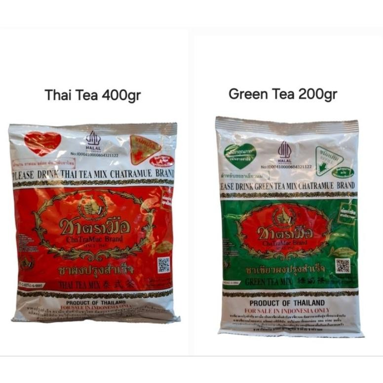 

CHATRAMUE THAI TEA 400gr / GREEN TEA 200gr Nugi