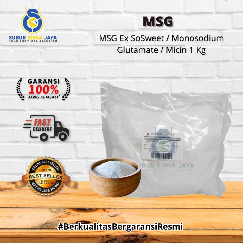 

MSG Kristal / Penyedap Rasa Ex SoSweet / Monosodium Glutamate / Micin 1 Kg Nugi