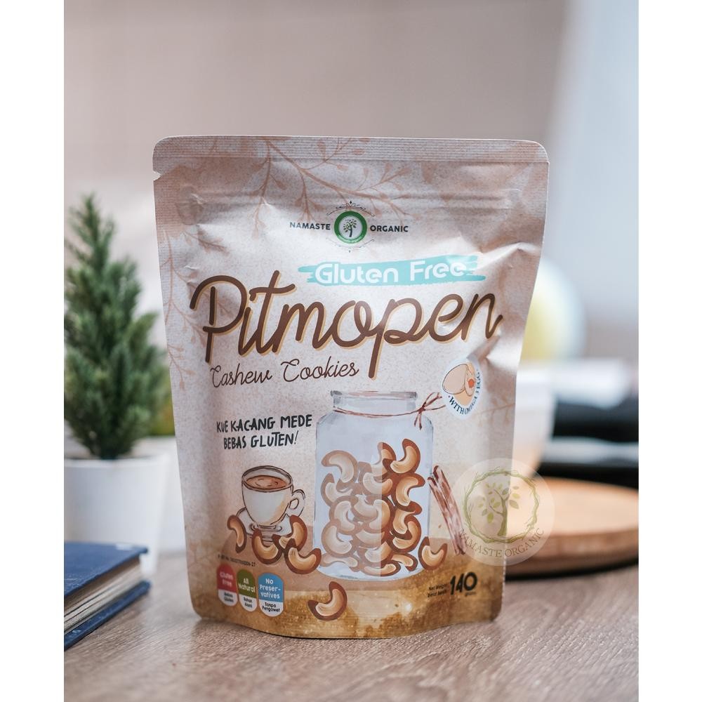 

GLUTEN FREE PITMOPEN CASHEW COOKIES - KUE KACANG MEDE 140GR Nugi