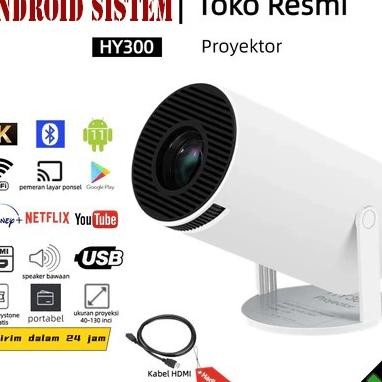 Android Sistemhy300 Proyektor Android 11.0 Bluetooth Proyektor 2.45G Wifi 6 Portabel Mini Lcd Isinbo