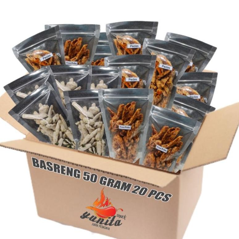 

Basreng Daun Jeruk kemasan 50 gram (20 pcs) Nugi