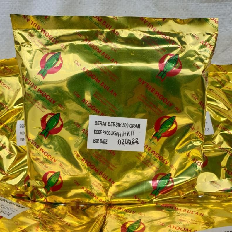 

[Pack 500gr] Bumbu Penyedap Rasa Penambah Rasa Bumbu Masak Cap Atoom Bulan kemasan 500gr - BAB500 Nugi