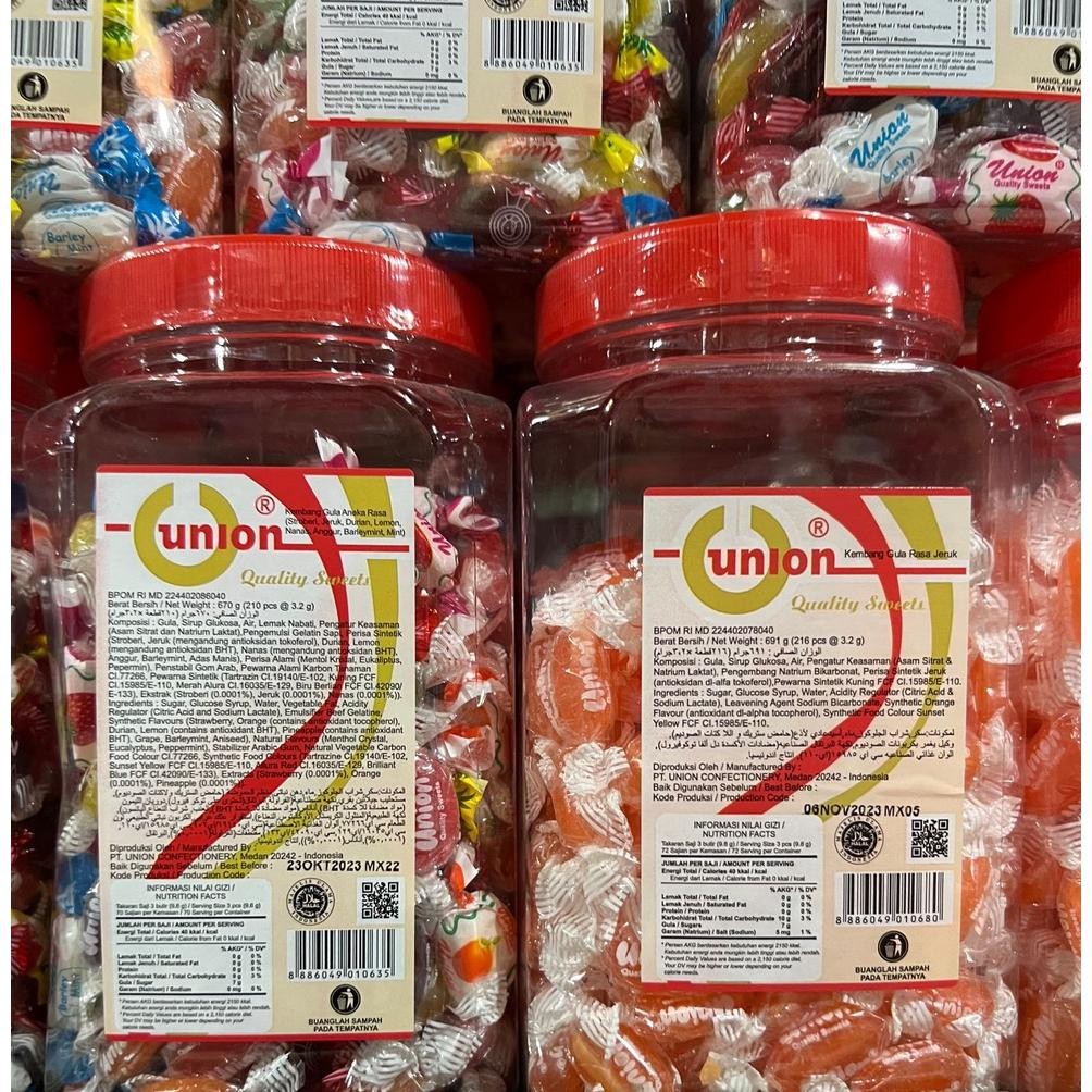 

PERMEN UNION VIT C/ ASSORTED TOPLES Nugi