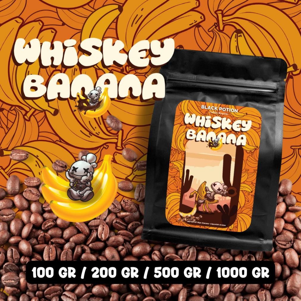 

Whiskey Banana Roasted Specialty Coffee (NO ALCOHOL) Nugi