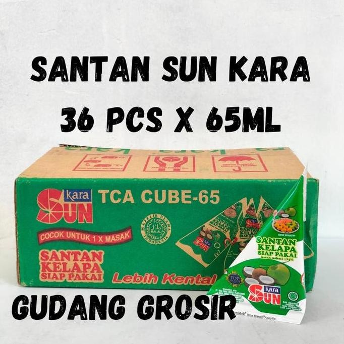 

Sun Kara Santan Kemasan 65ml [ 1 Karton isi 36 pcs ] JS