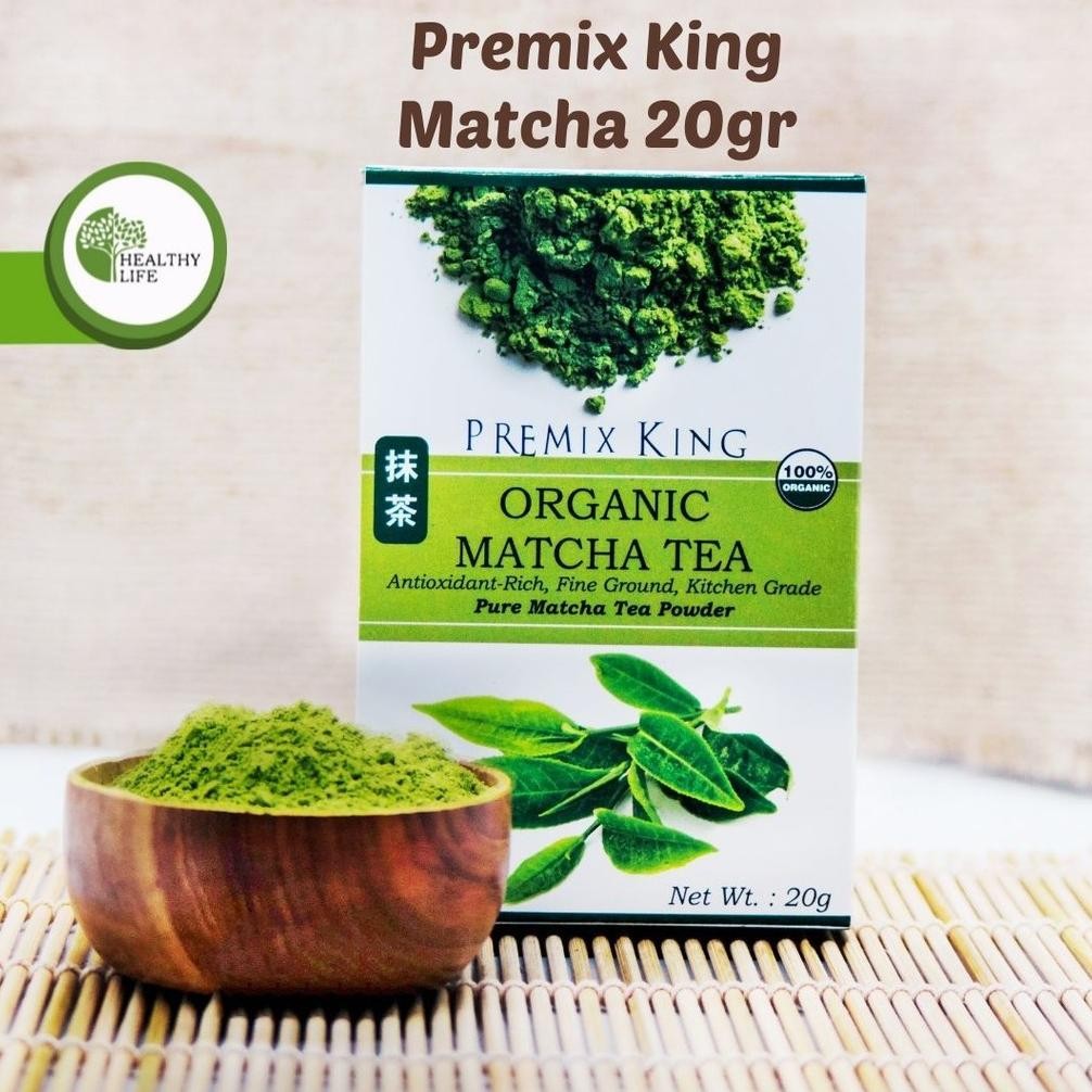 

Premix King - Organic Matcha Tea Powder / Bubuk Matcha Murni Premium 20gr Nugi
