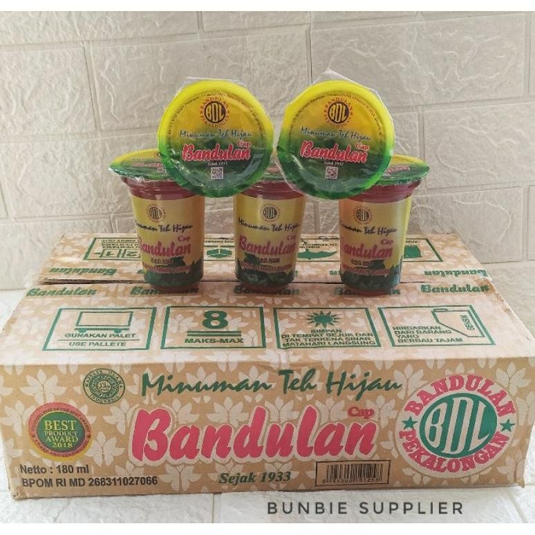 

BANDULAN Teh Hijau 160ml / Minuman Teh Hijau BANDULAN / Teh Minuman Melati / Bandulan Teh Melati / Teh Gelas (KARTON) Nugi