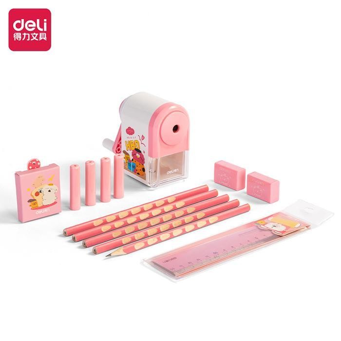 

Deli Set Alat Tulis Kado / Stationary Gift Set 5 In 1 Pink Biru Vg52