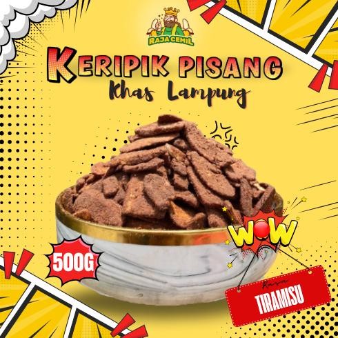 

500gram Keripik Pisang Kepok Aneka Rasa Keripik Pisang Coklat Rajacemil Khas Lampung Nugi