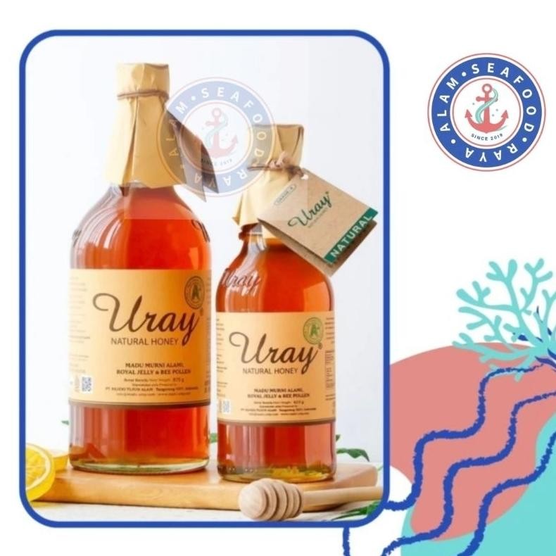 

Madu Uray Natural Honey 875gr grade A+ with Royal Jelly & Bee Pollen Nugi