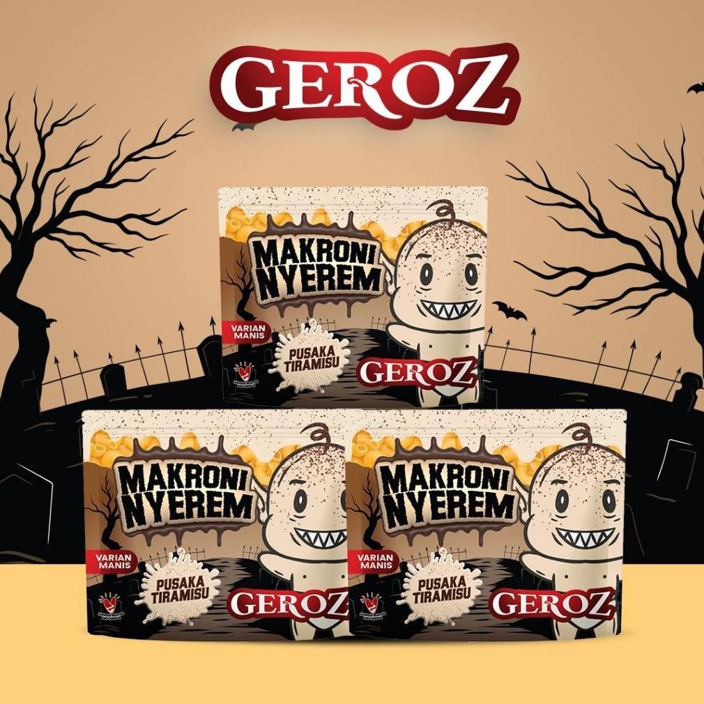 

Geroz - Varian Manis - Makroni Nyerem Rasa Tiramisu isi 3 Nugi