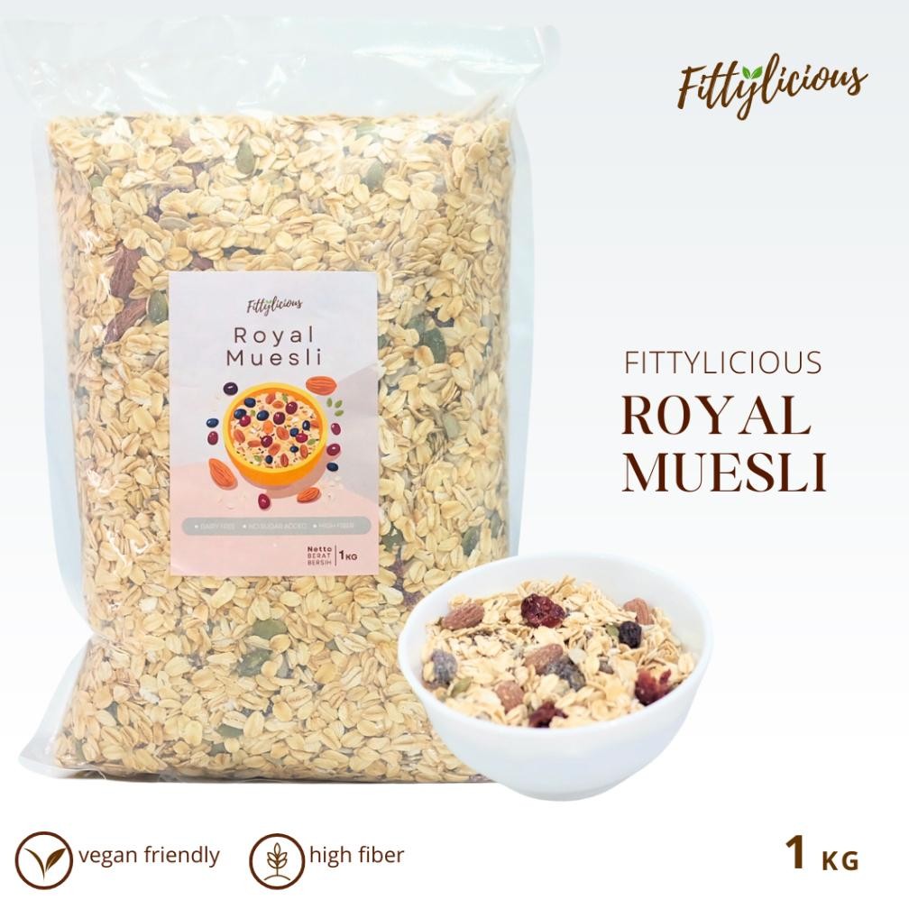 

Fittylicious Premium Muesli 1 KG Nugi