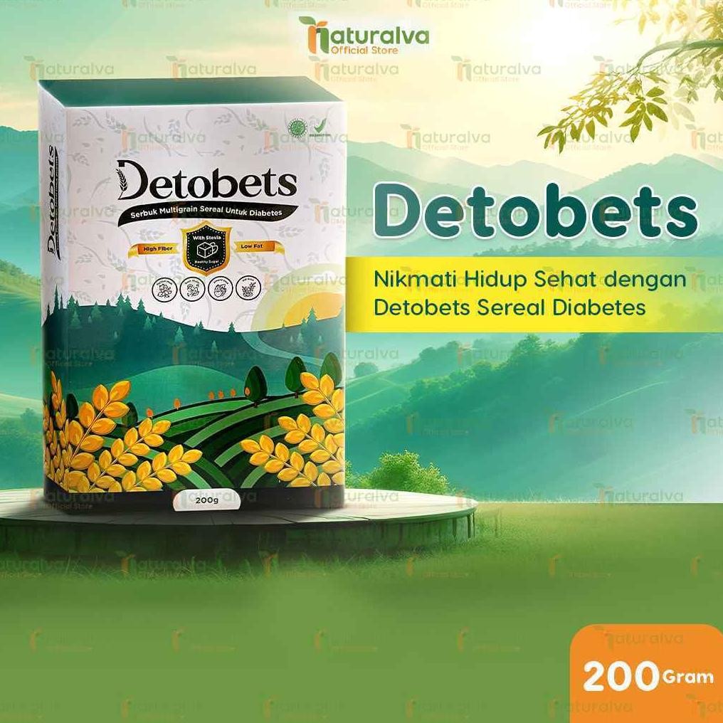 

Detobets Sereal Diabet Serbuk Super Low Fat Rendah Lemak untuk Penderita Diabetes Organik 200gram Nugi