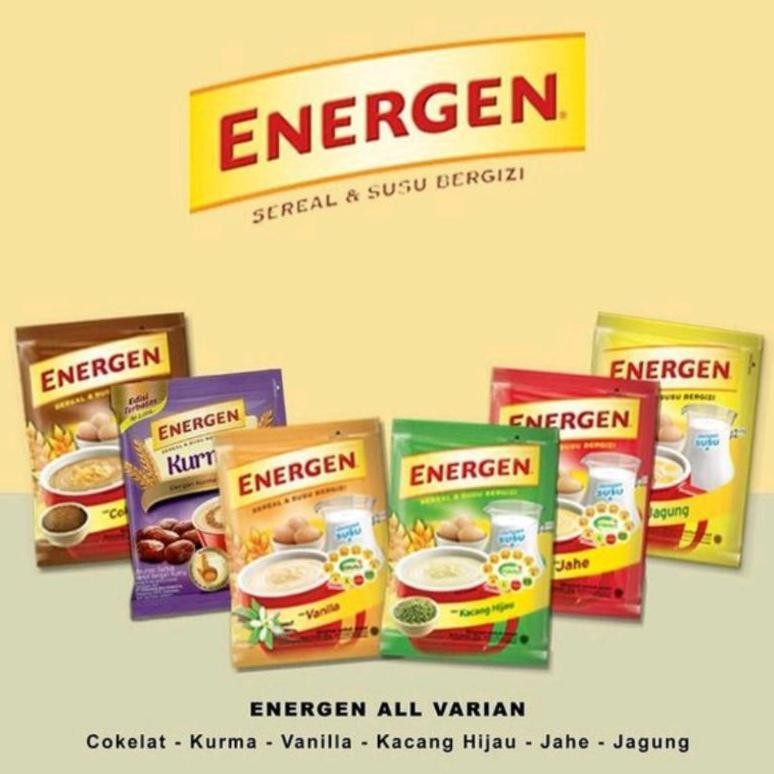 

ENERGEN SEREAL & SUSU INSTANT RENCENG ISI 10 Nugi