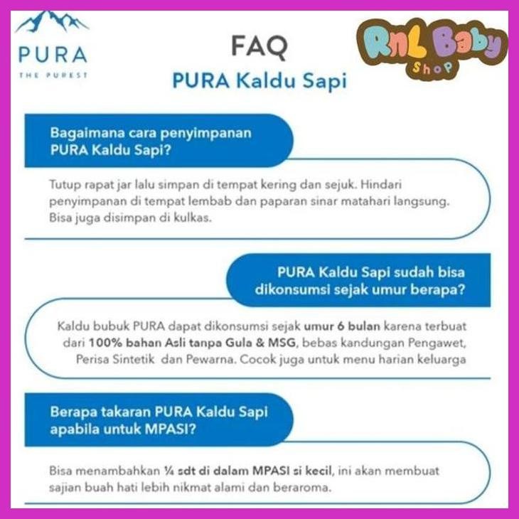 

PROMO PURA KALDU SAPI ASLI 100 GR - BEEF SEASONING POWDER MPASI TANPA MSG PREMIUM QUALITY FASHION ANAK & BAYI