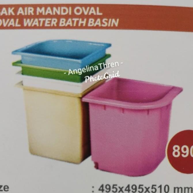 Ember Kamar Mandi Plastik Luckystar - Bak Air Kamar Mandi Oval
