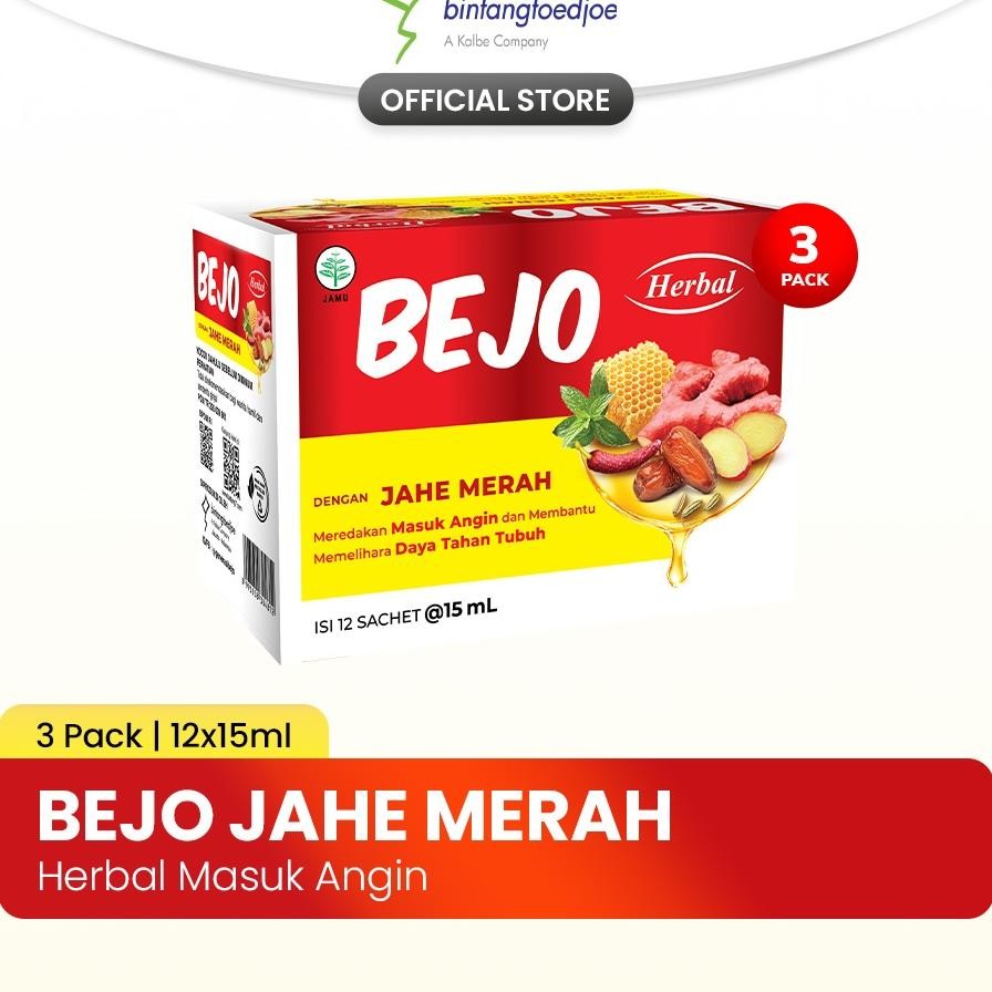 

Bejo Jahe Merah Sachet 3 Pa 36 Sachet