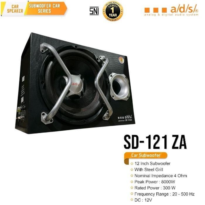 Speaker Mobil Subwoofer Ads Sd-121Za 12 Inch Full Woofer Basstube Original Dan Terpercaya