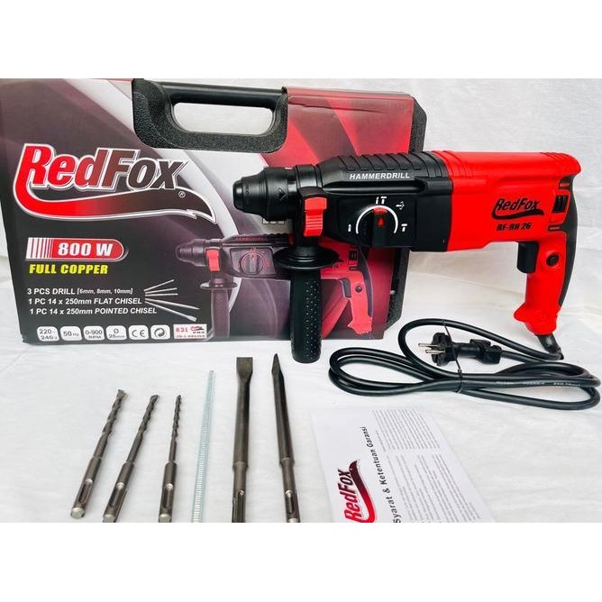 Mesin Bobok Tembok Beton Mesin Bor Hammer Rotary Hammer Redfox