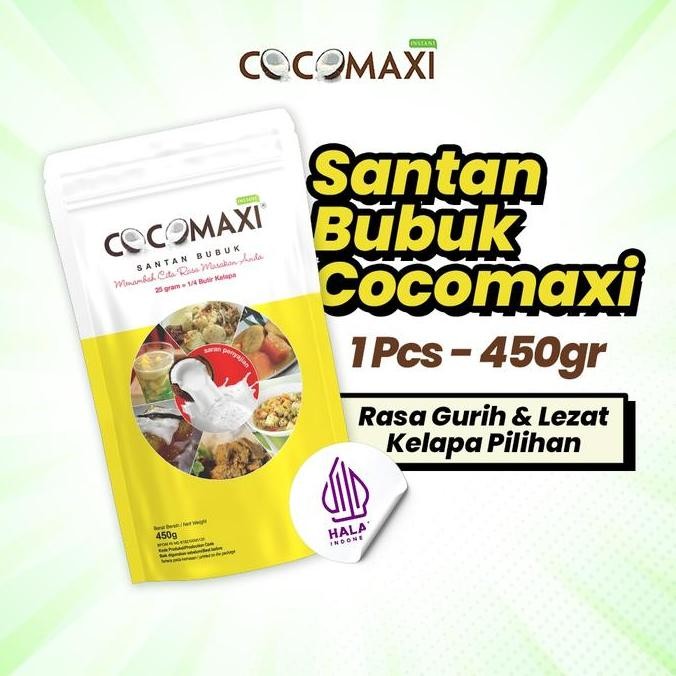 

COCOMAXI Santan Kelapa Bubuk Gurih Alami 450 gr JS