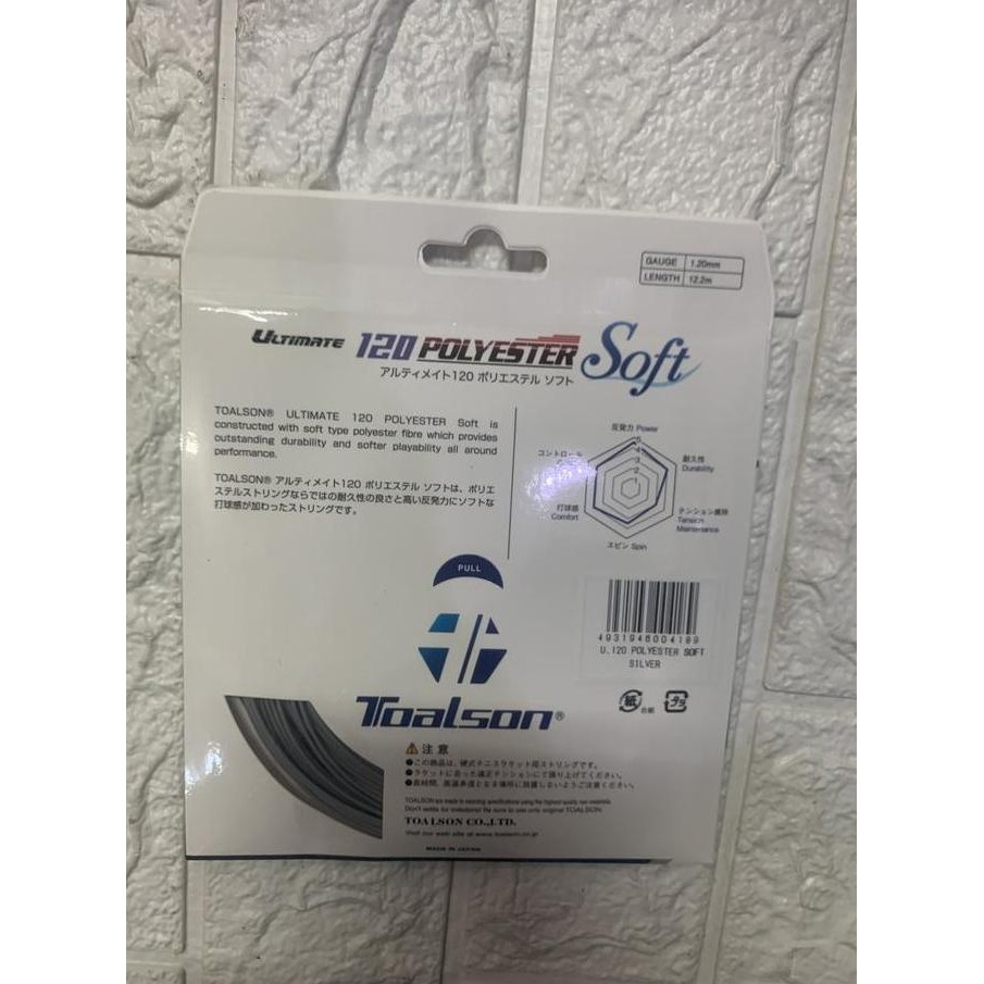 Senar Tenis Toalson Ultimate Polyester 120 Soft Original