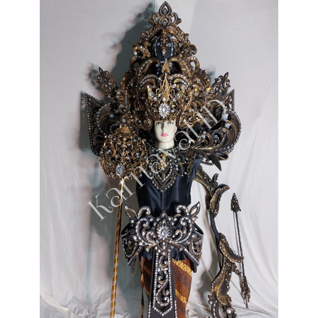 SET MAHKOTA & KOSTUM KARNAVAL RORO JONGGRANG X WAYANG